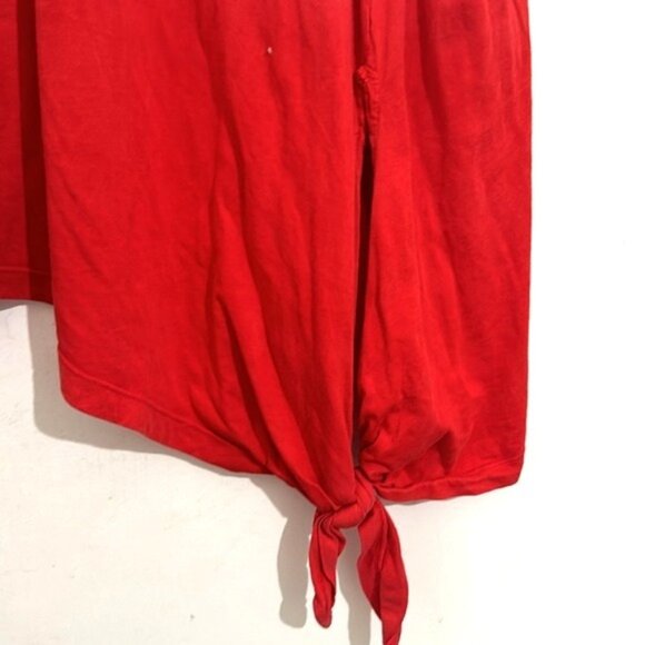 Chaps Womens Large Sleeveless Tie-Front Top Red/White/Blue - Picture 5 of 11